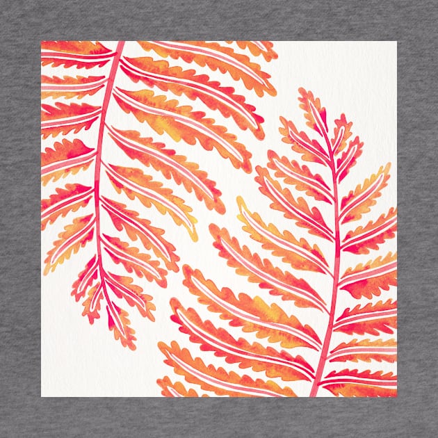 fern leaf pink by CatCoq